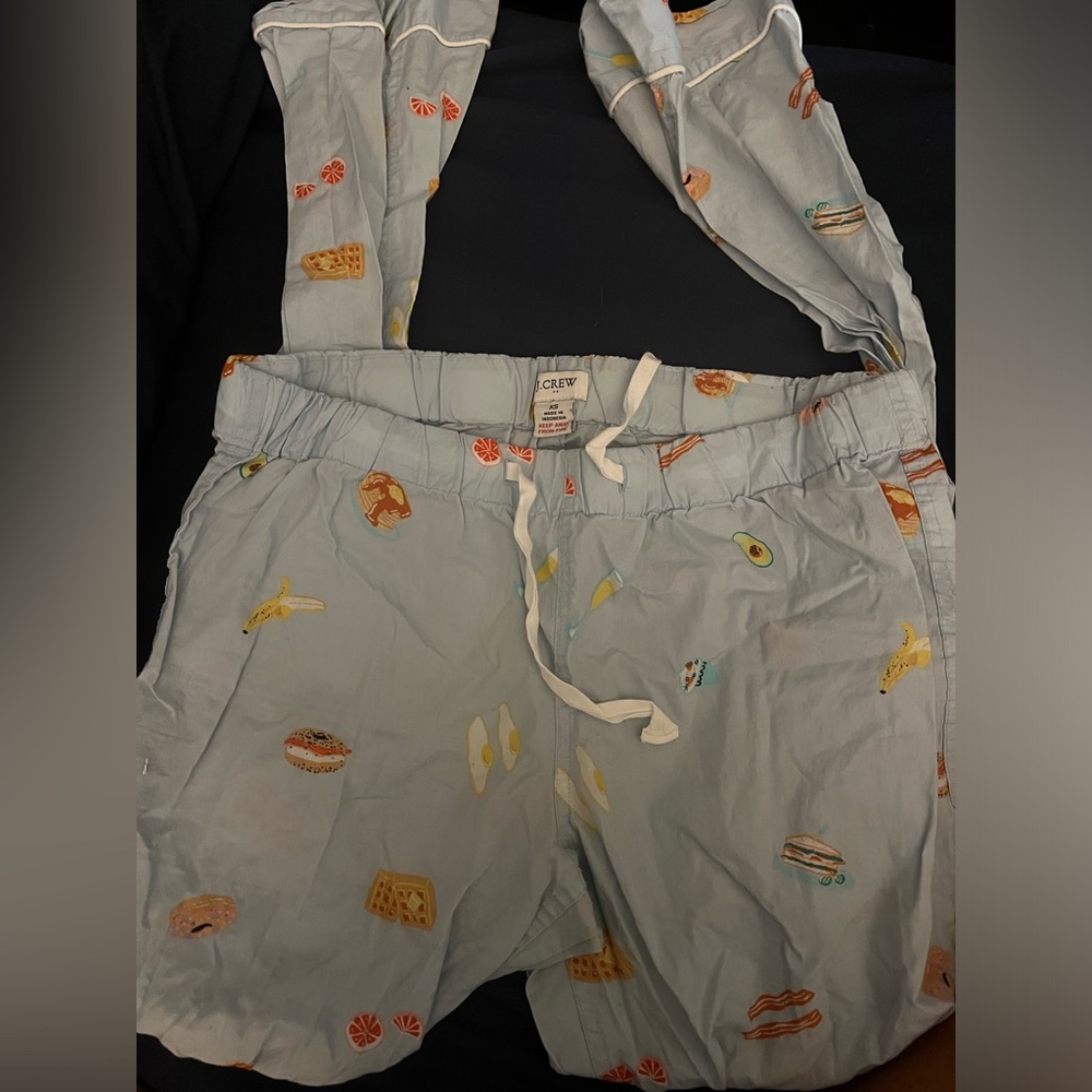 J. Crew Breakfast Foods Pajama Pants